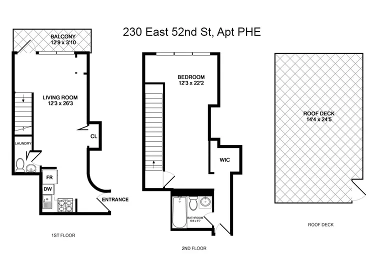 230 East 52nd Street, PHE | floorplan | View 10