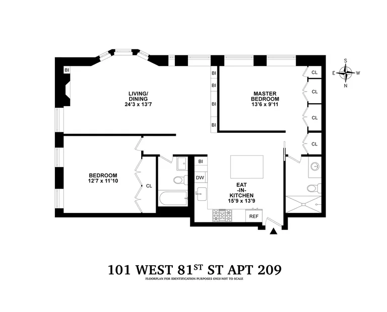 101 West 81st Street, 209 | floorplan | View 12