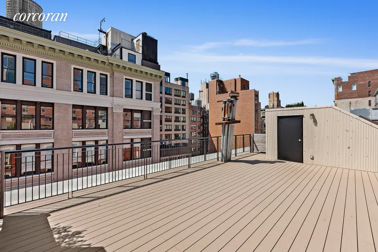 New York City Real Estate | View 121 West 20th Street, PH5G | South facing private roof deck  | View 11