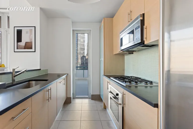 New York City Real Estate | View 325 Fifth Avenue, 25D | Windowed kitchen w/ ample counter & cabinet space | View 5