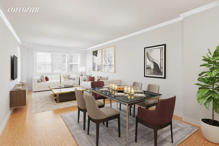 New York City Real Estate | View 3 Sheridan Square, 5D | Large dining room | View 2