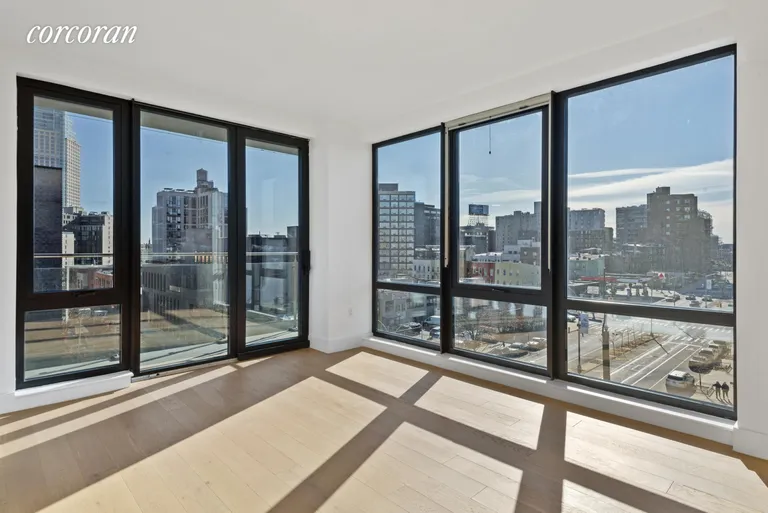 New York City Real Estate | View 46-20 11th Street, 5D | Corner Living Room | View 3