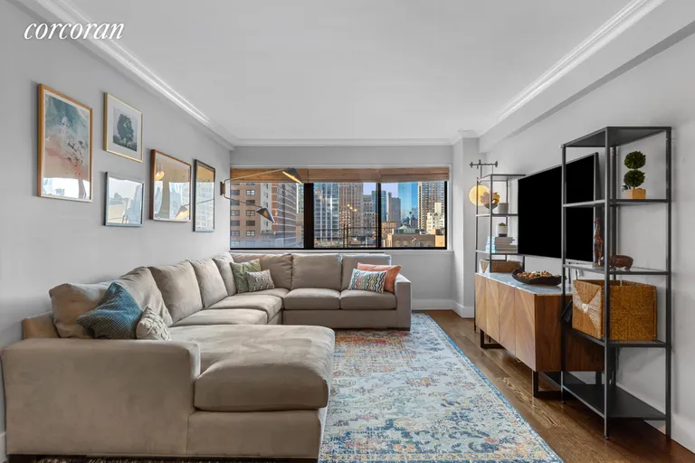 New York City Real Estate | View 310 West 56th Street, 11A | 2 Beds, 1 Bath | View 1
