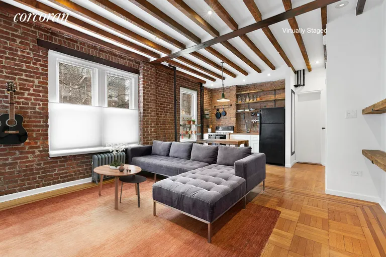 New York City Real Estate | View 683 41st Street, Eighteen | The spacious living room offers a loft-like feel | View 4
