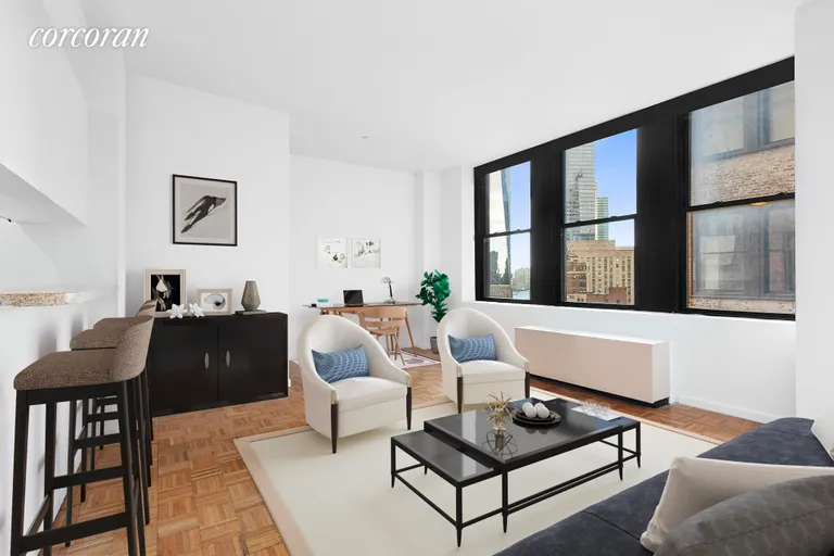 New York City Real Estate | View 15 Park Row, 16F | 1 Bed, 1 Bath | View 1