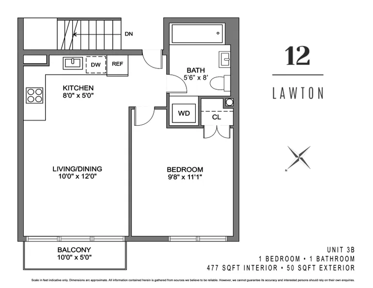 12 Lawton Street, 3B | floorplan | View 4