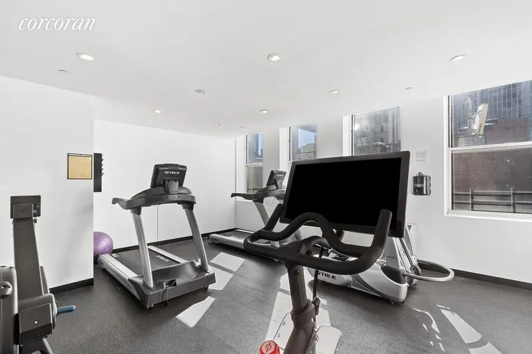 New York City Real Estate | View 80 Chambers Street, 13A | Exercise Room on Floor..Peloton! | View 15