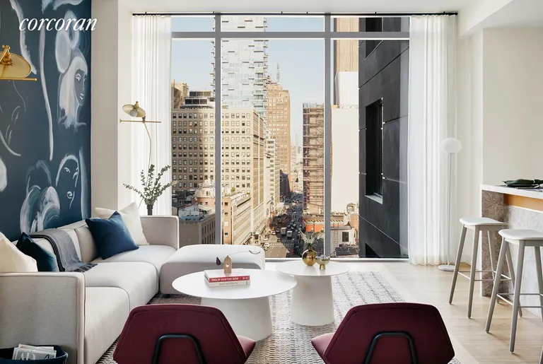 New York City Real Estate | View 30 Warren Street, PH2 | Living Room | View 2