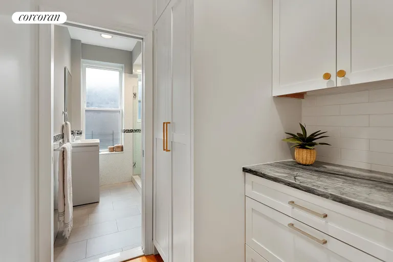 New York City Real Estate | View 90 Prospect Park West, 3R | Washer Dryer in Custom Cabinetry | View 10