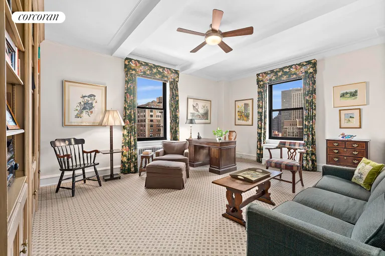 New York City Real Estate | View 1130 Park Avenue, 12-2 | Corner Library or 4th Bedroom  | View 5