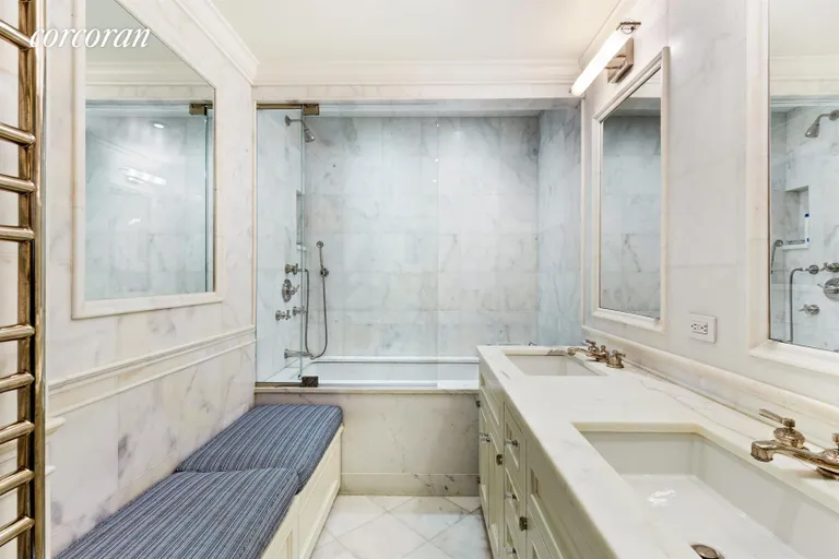 New York City Real Estate | View 930 Fifth Avenue, 2B | Master Bathroom | View 7