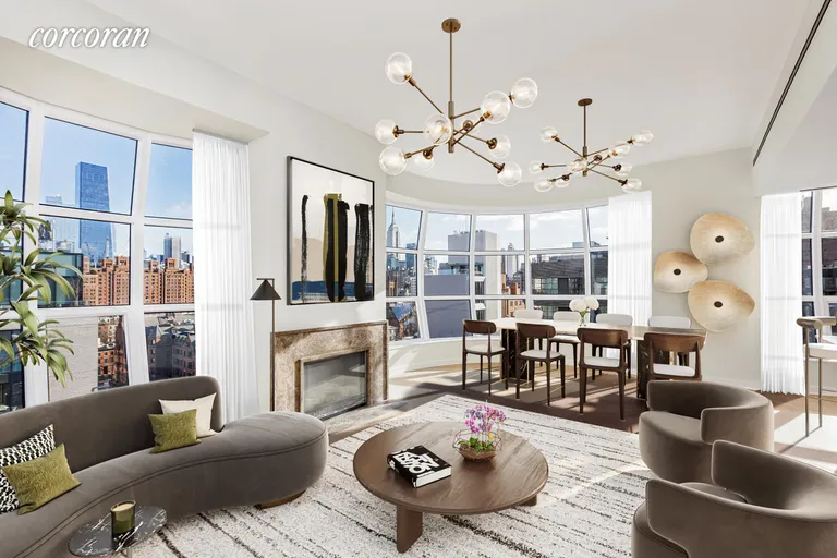 New York City Real Estate | View 515 West 18th Street, PH1019 | Living Room | View 3