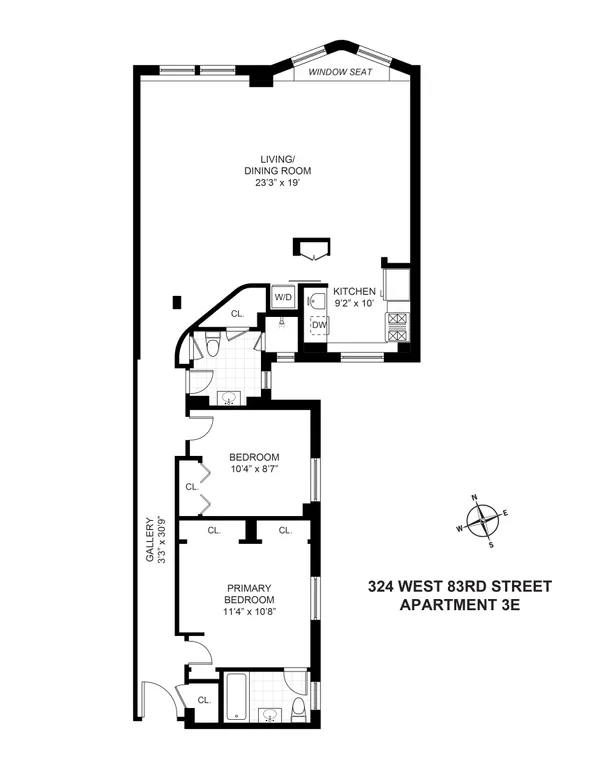 324 West 83rd Street, 3E | floorplan | View 12