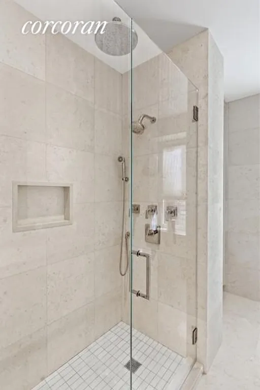 New York City Real Estate | View 400 East 51st Street, 27B | Walk in Rain shower | View 11