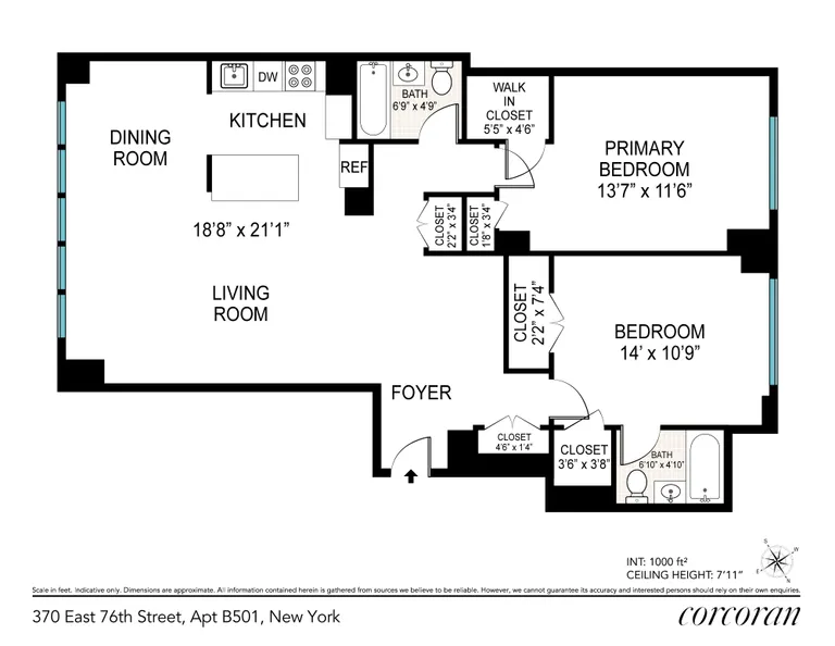 370 East 76th Street, B501 | floorplan | View 12