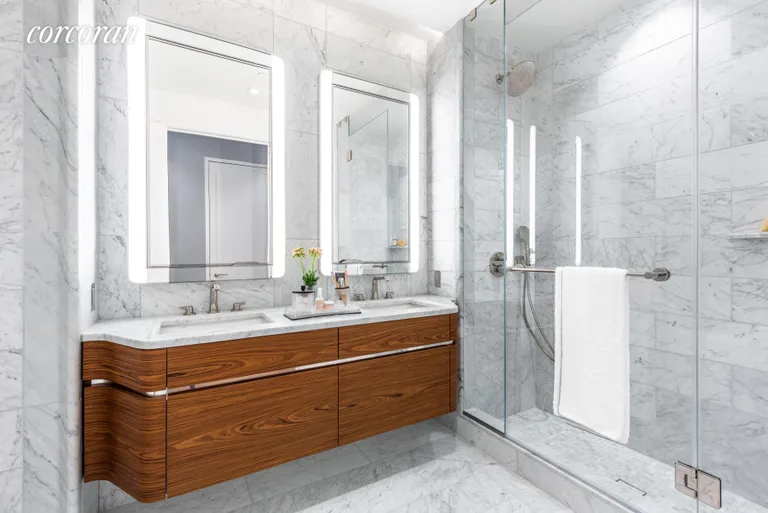 New York City Real Estate | View 110 Charlton Street, 25E | Primary Bathroom | View 3