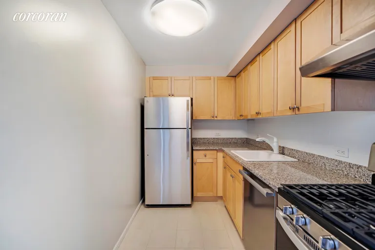 New York City Real Estate | View 300 West 145th Street, 7P | Kitchen with Stainless Steel Appliances | View 5