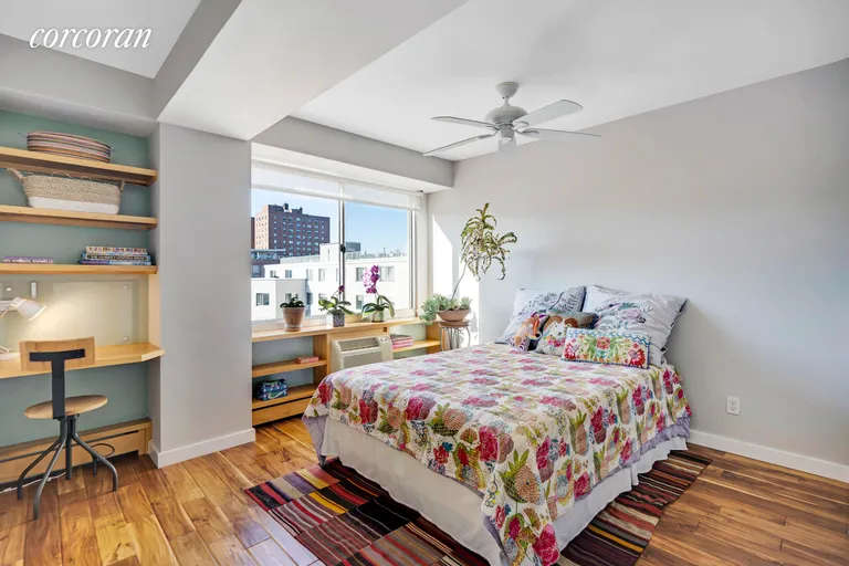 New York City Real Estate | View 300 West 145th Street, 7P | Guest Bedroom with Custom Built ins | View 9