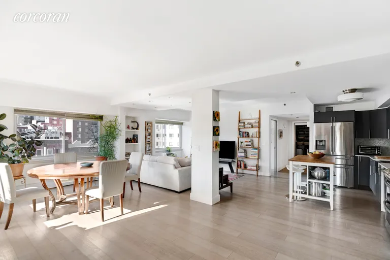 New York City Real Estate | View 300 West 145th Street, 4Q | Entertaining Living & Dining Areas | View 2