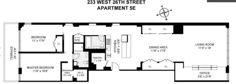 233 West 26th Street, 5E | floorplan | View 15