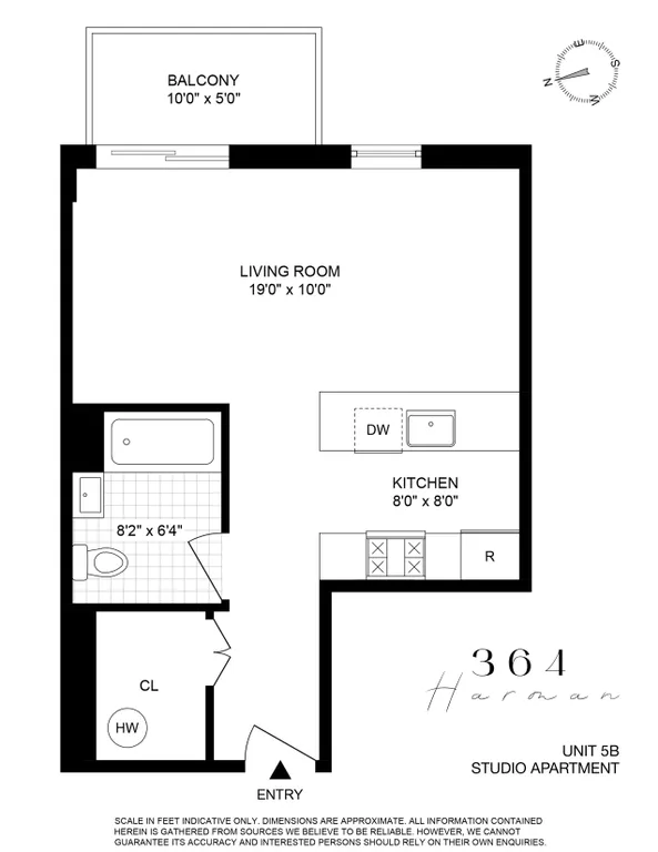 364 Harman Street, 5B | floorplan | View 6