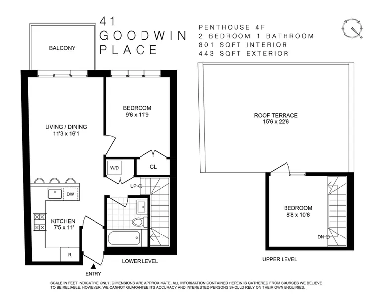 41 Goodwin Place, 4F | floorplan | View 8