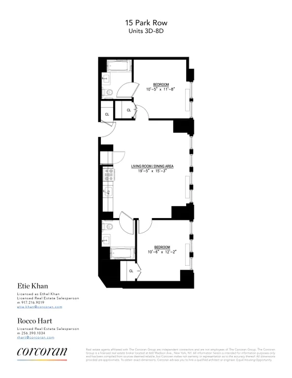 15 Park Row, 4-D | floorplan | View 5