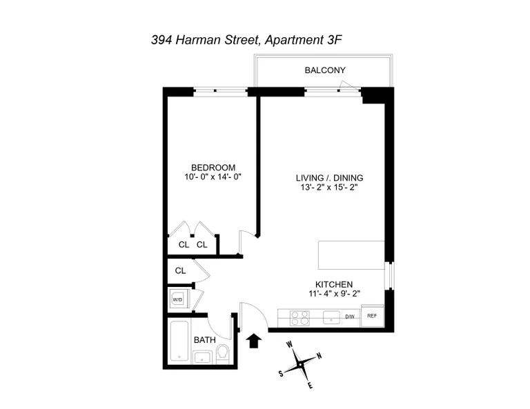 394 Harman Street, 3F | floorplan | View 6