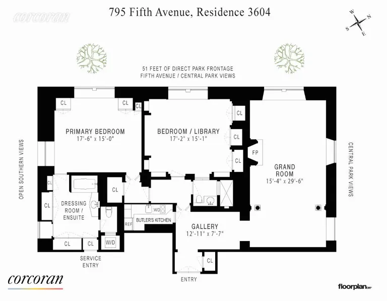 795 Fifth Avenue, 3604 | floorplan | View 26