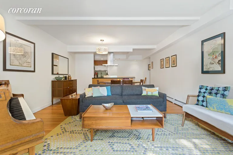 New York City Real Estate | View 317 16th Street, 1B | Oversized, 22 x 15 great room | View 3