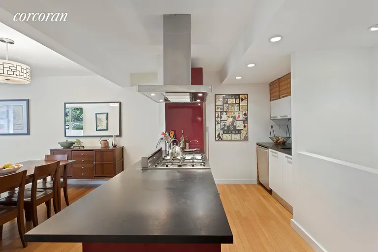 New York City Real Estate | View 317 16th Street, 1B | Open kitchen with breakfast bar | View 4
