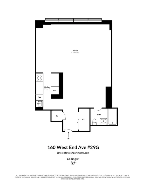 160 West End Avenue, 29G | floorplan | View 5