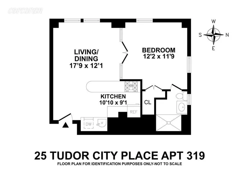25 Tudor City Place, 319 | floorplan | View 5