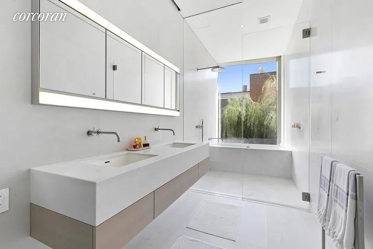 New York City Real Estate | View 160 Leroy Street, NORTH5A | Primary Bathroom | View 10