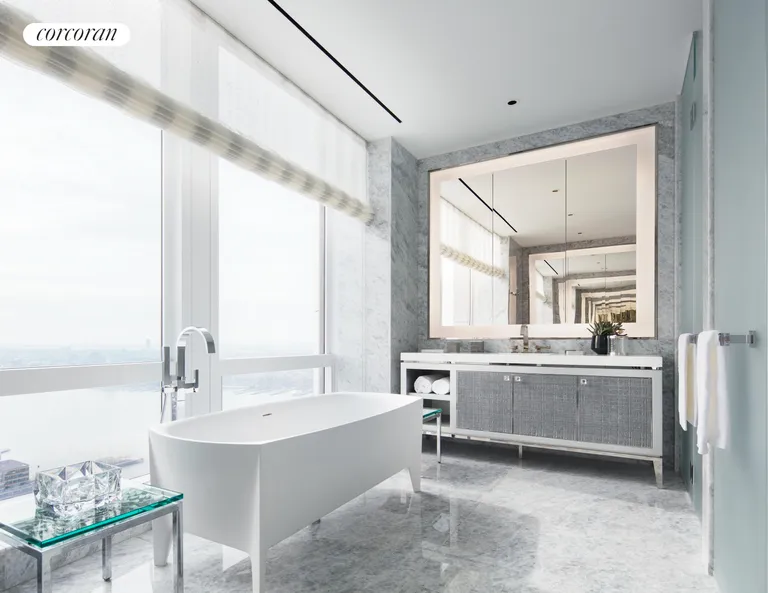 New York City Real Estate | View 35 Hudson Yards, 6604 | Bathroom | View 6