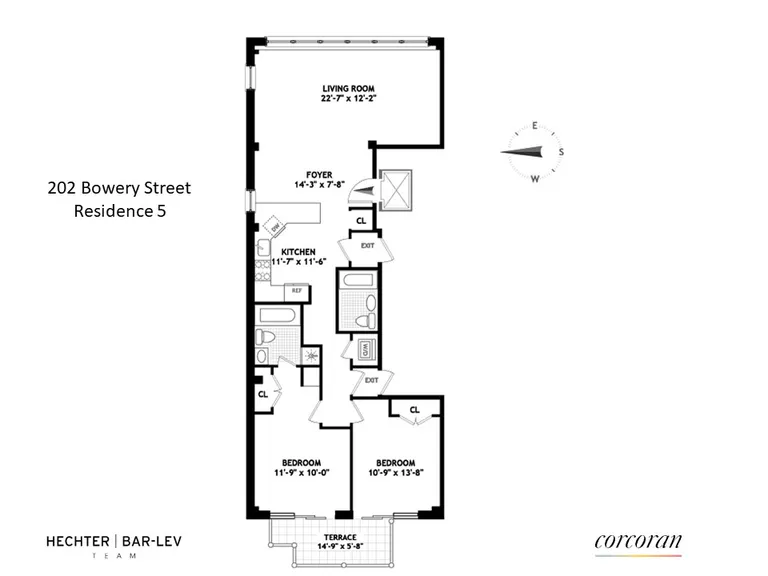 202 Bowery, Residence 5 | floorplan | View 8