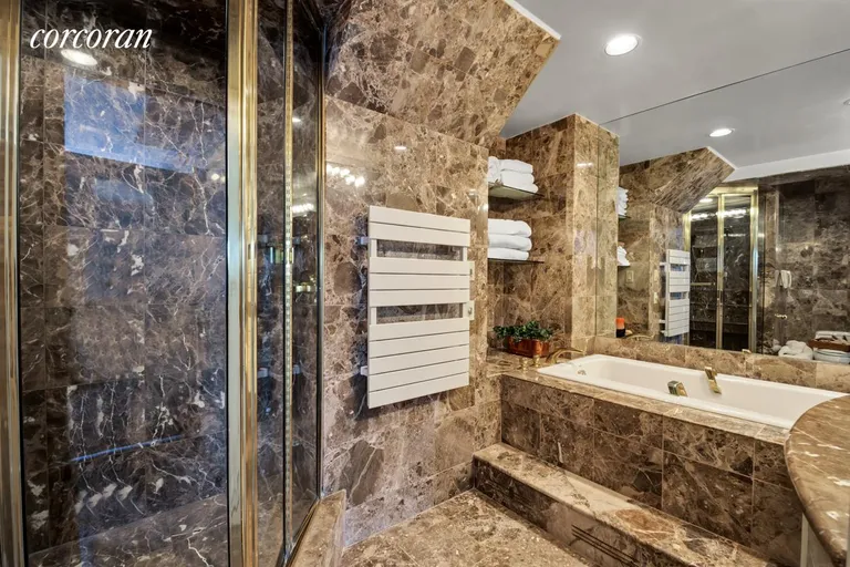New York City Real Estate | View 200 East 78th Street, PHC | Master bathroom | View 6