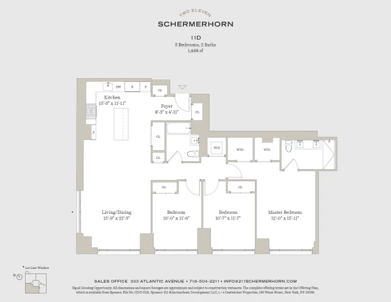 211 Schermerhorn Street, 11D | floorplan | View 1
