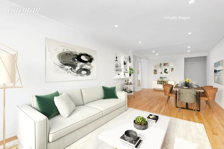 New York City Real Estate | View 165 Christopher Street, 2E | Living and Dining Areas | View 2