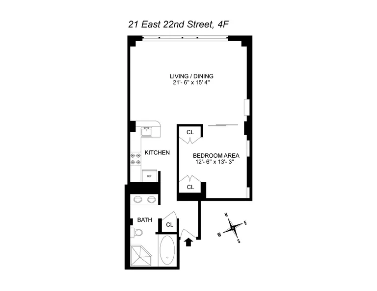 21 East 22Nd Street, 4F | floorplan | View 7