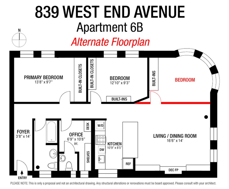 839 West End Avenue, 6B | floorplan | View 11
