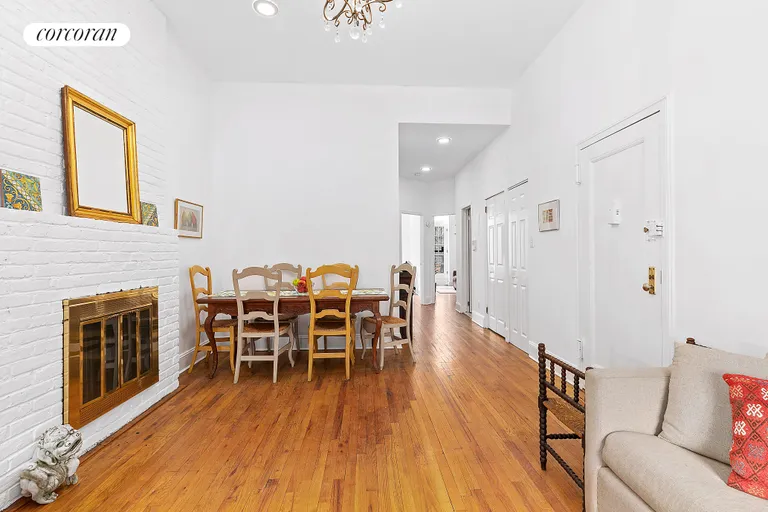 New York City Real Estate | View 403 3rd Street, 2 | Dining near your wood-burning fireplace | View 2