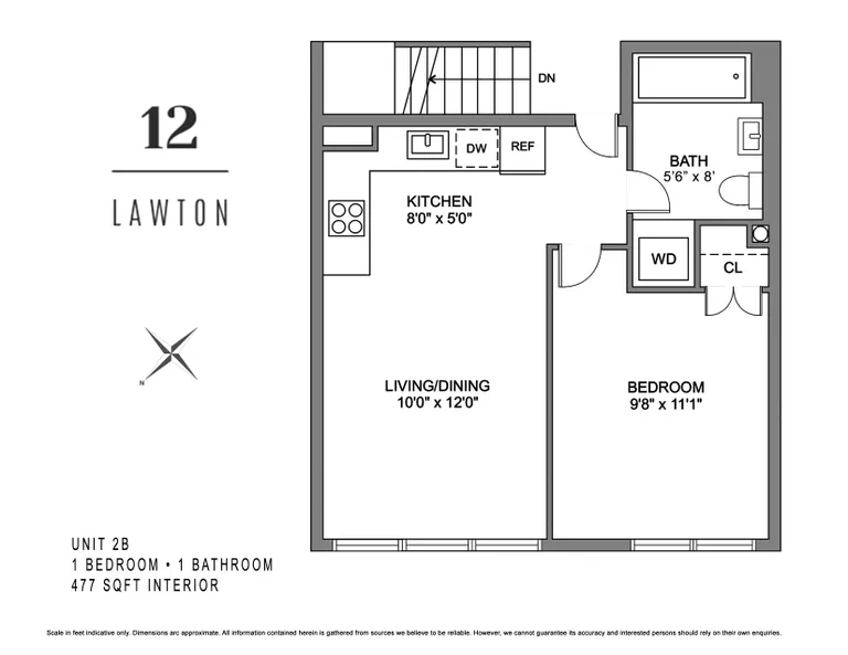 12 Lawton Street, 2B | floorplan | View 5