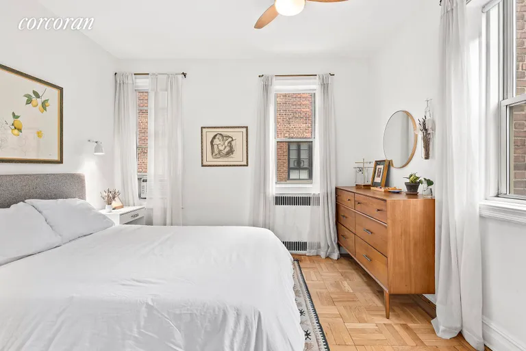 New York City Real Estate | View 140 8th Avenue, 5N | Two exposures shed lovely light on this bedroom. | View 4
