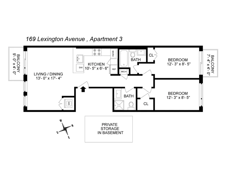 169 Lexington Avenue, 3 | floorplan | View 7