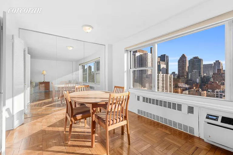 New York City Real Estate | View 440 East 79th Street, 17J | Dining alcove with open views to th | View 2