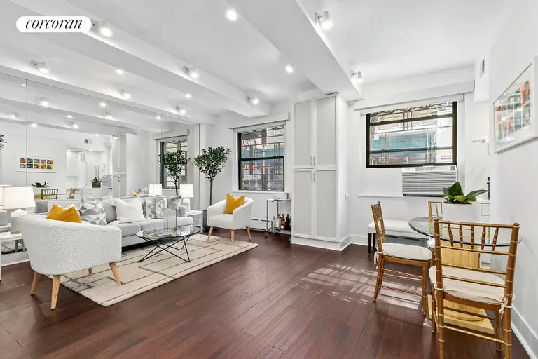 New York City Real Estate | View 414 East 52nd Street, 1B | Living room 2 | View 2