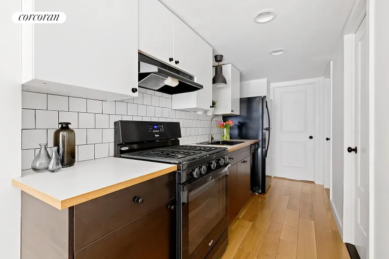 New York City Real Estate | View 191A 8th Street | Garden Apartment Kitchen | View 20