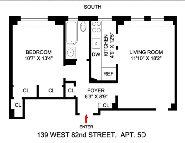 139 West 82nd Street, 2D | floorplan | View 12
