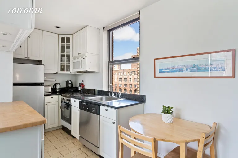 New York City Real Estate | View 20 West 72Nd Street, 1606 | Windowed kitchen with dishwasher | View 4